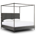 Vestidor nueve cajones madera flotante, cuero desgastado