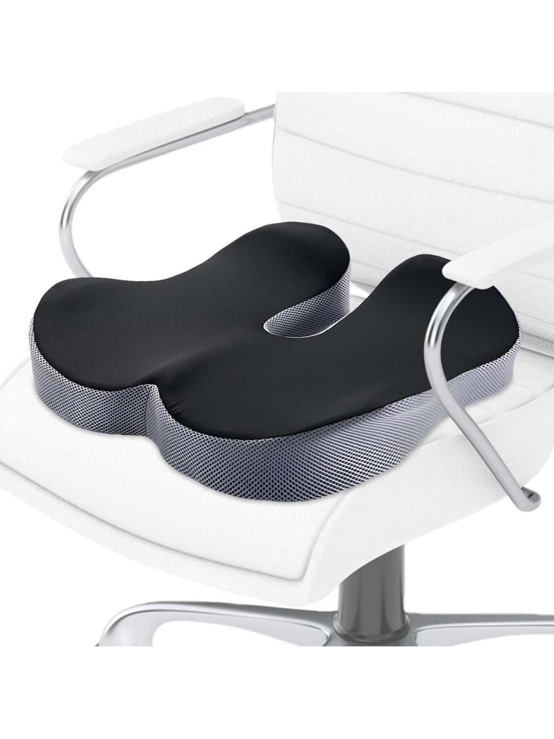 Cojin de espuma viscoelastica para asiento de coche con diseno adaptable y confortable