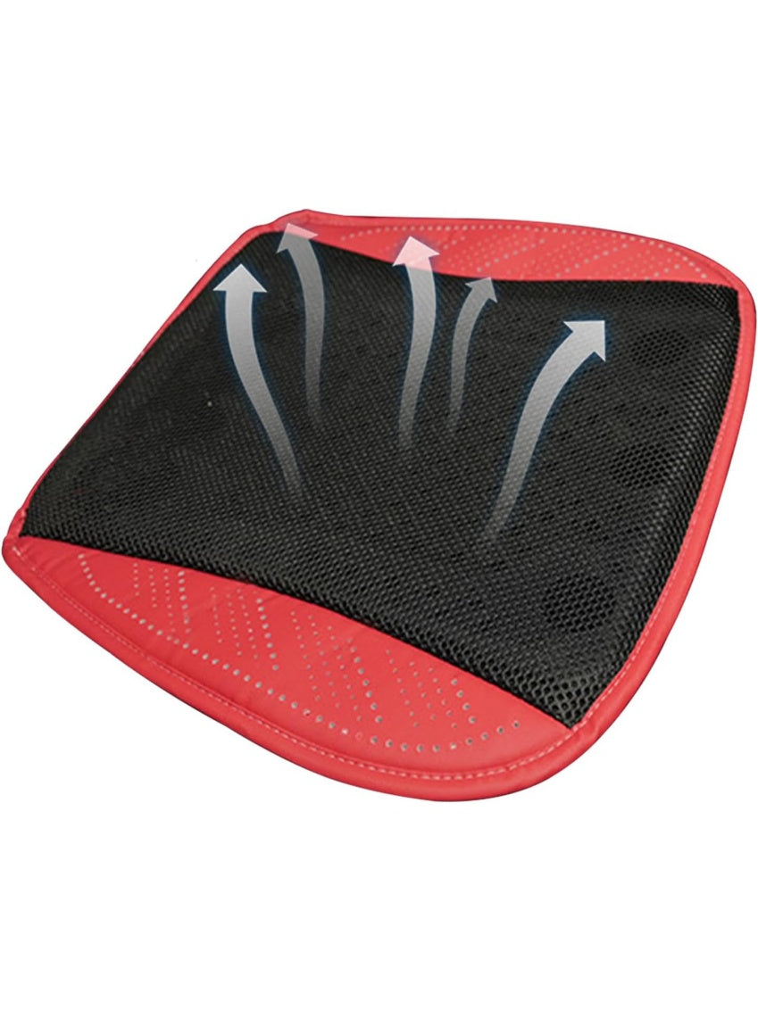 Cojin ventilado para asiento de coche con cinco ventiladores y ajuste de velocidad